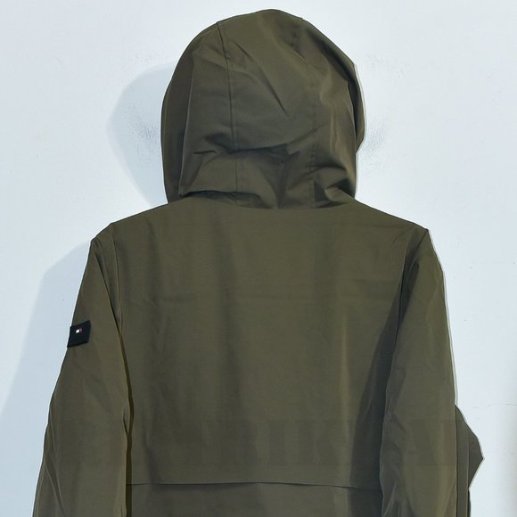 GREEN Tommy Hilfiger Men’s Performance Hooded Jacket - Picture 9 of 10